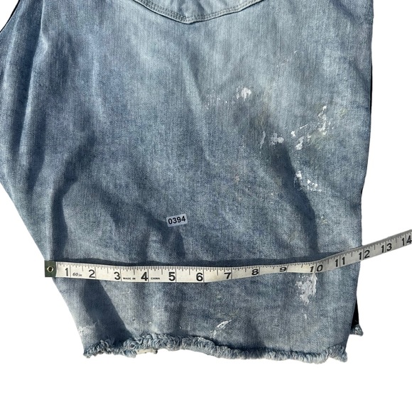 Jordan Craig Legacy Edition Men Light Wash Jean Shorts Sz 48x12 Ripped Bling NWT - Picture 13 of 13